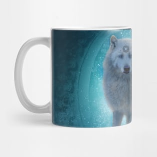 Wonderful white wolf Mug